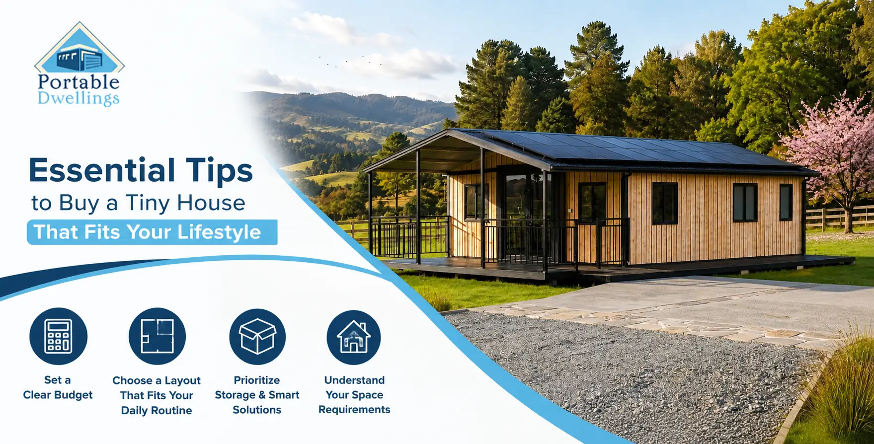 Tiny house for sale from Portable Dwellings NZ