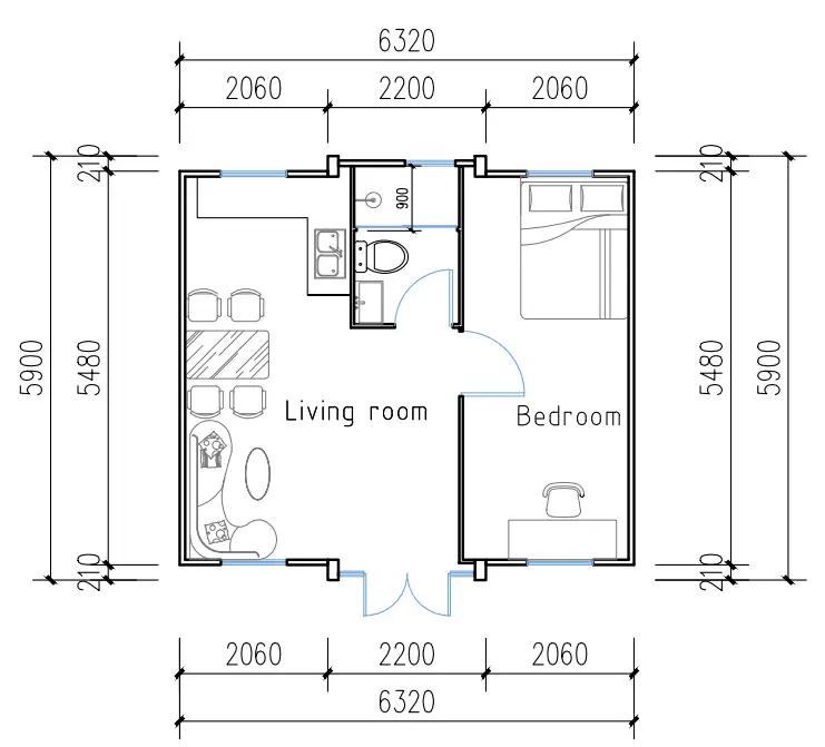 One-bedrom-plan