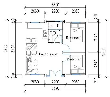 Two-bedrooms-plan