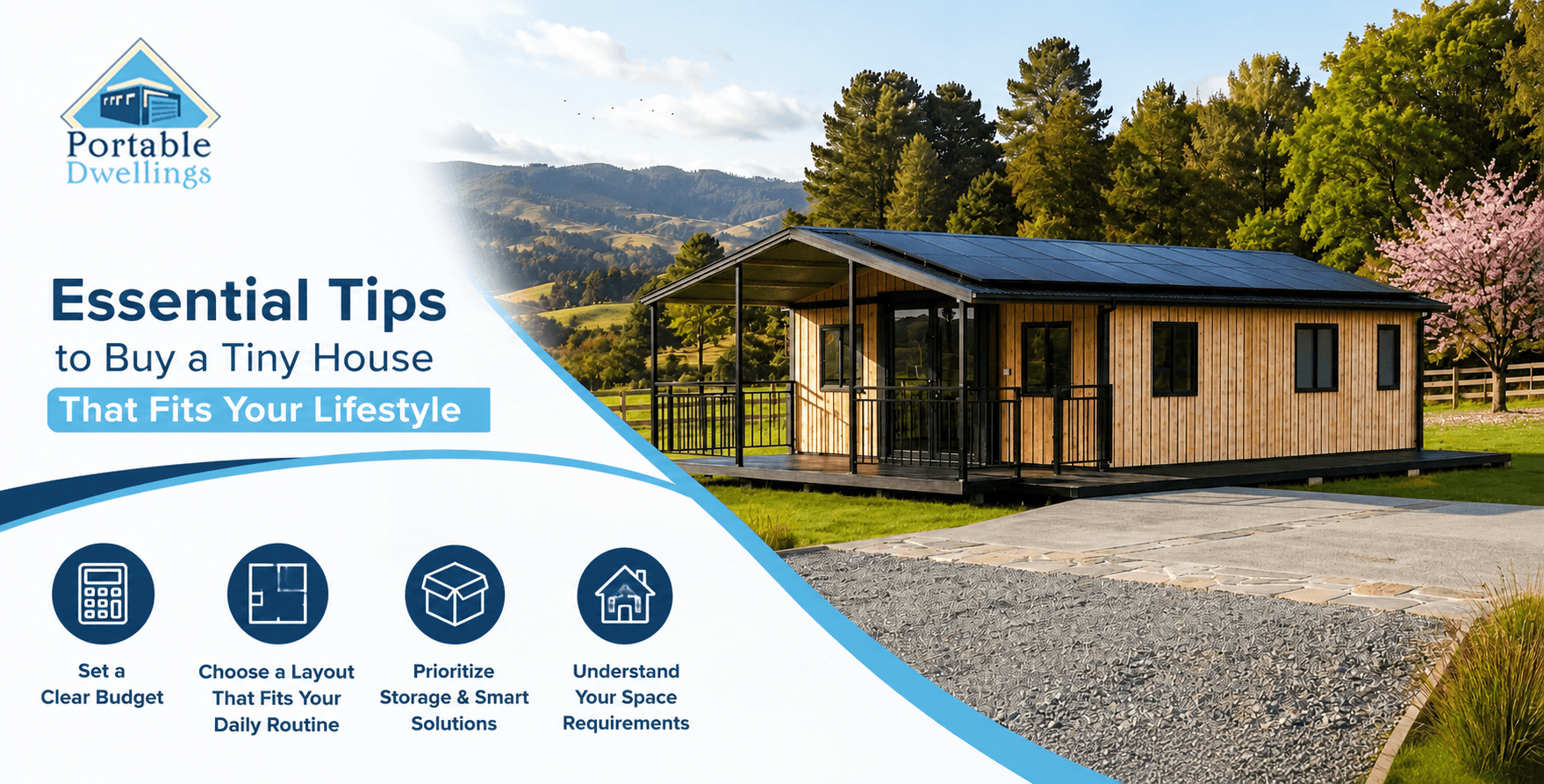 Tiny house for sale from Portable Dwellings NZ